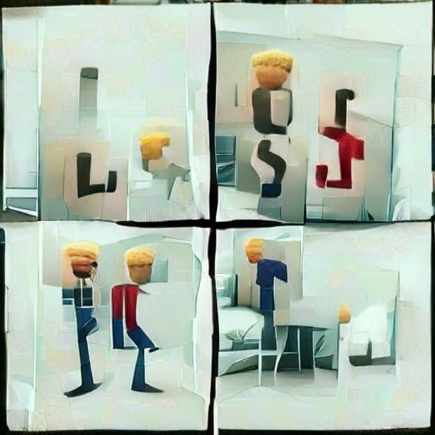 Minimalist Meme Art: Abstract Loss