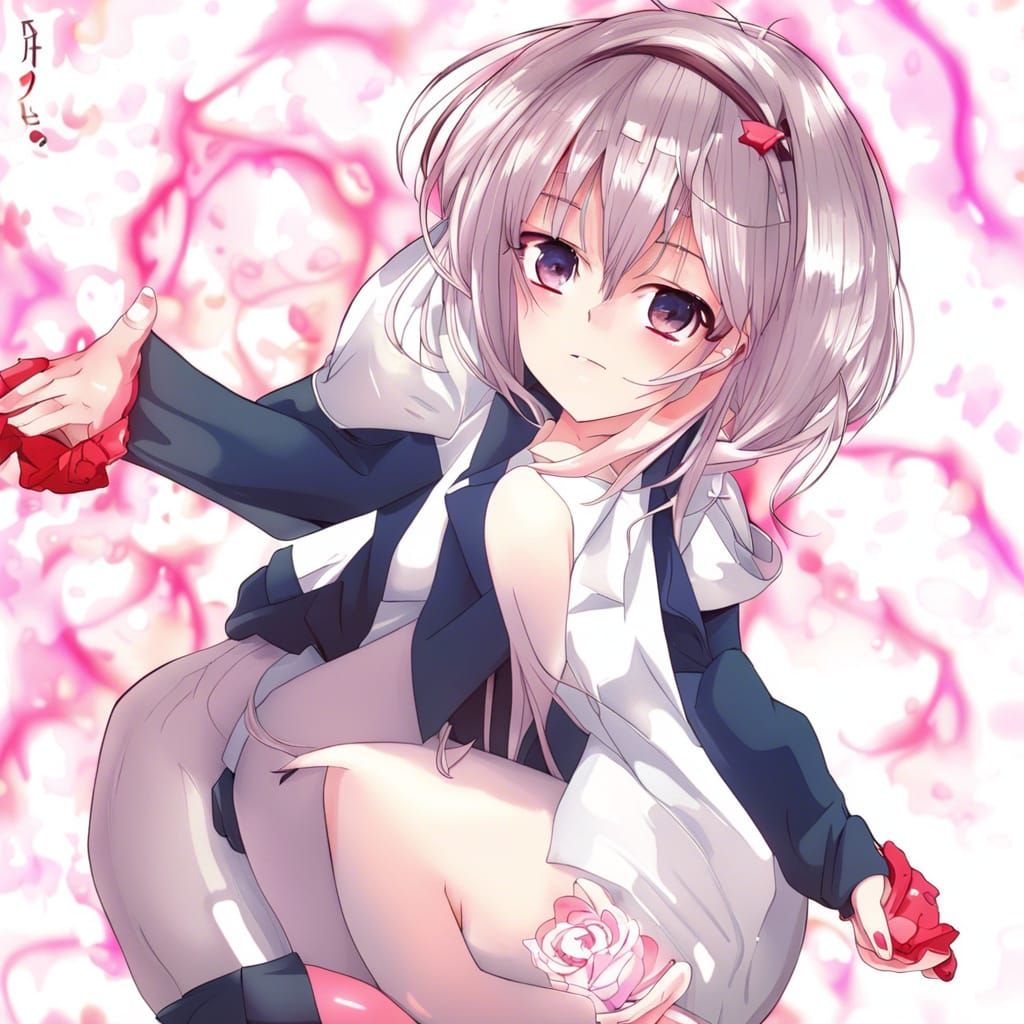 Anime Girl in Japanese Manga Style