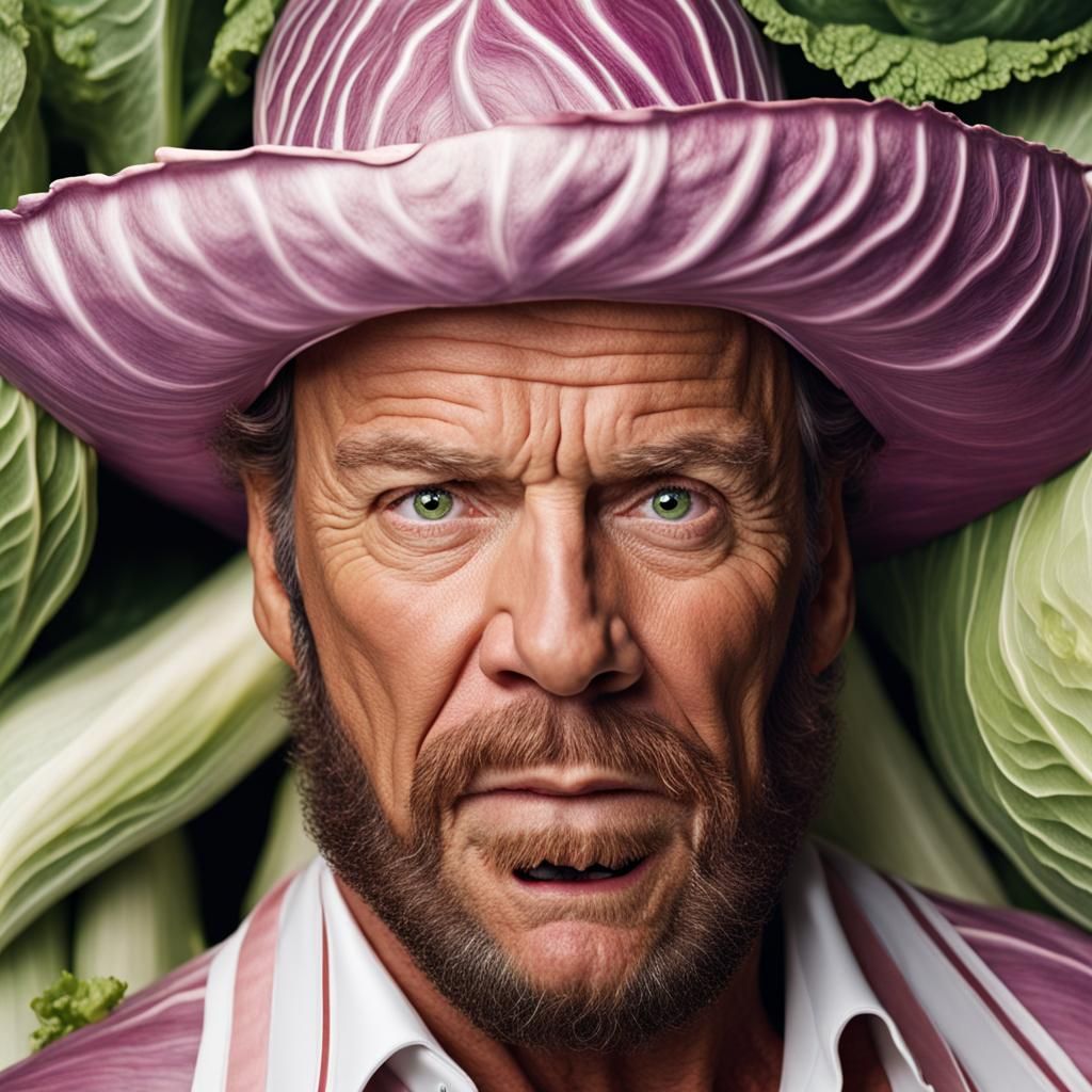 Macho Man Randy Cabbage Portrait