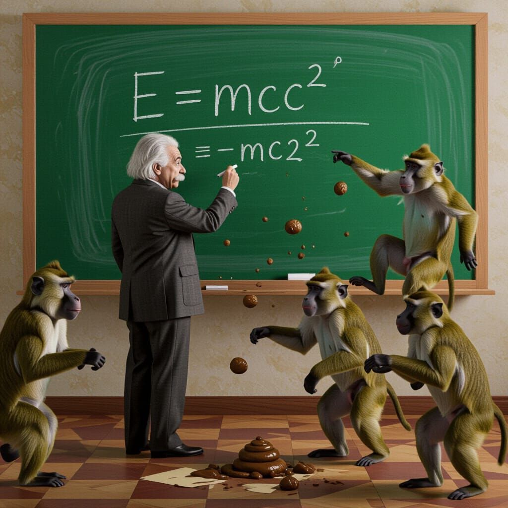 Einstein's Equation Chaos with Baboons