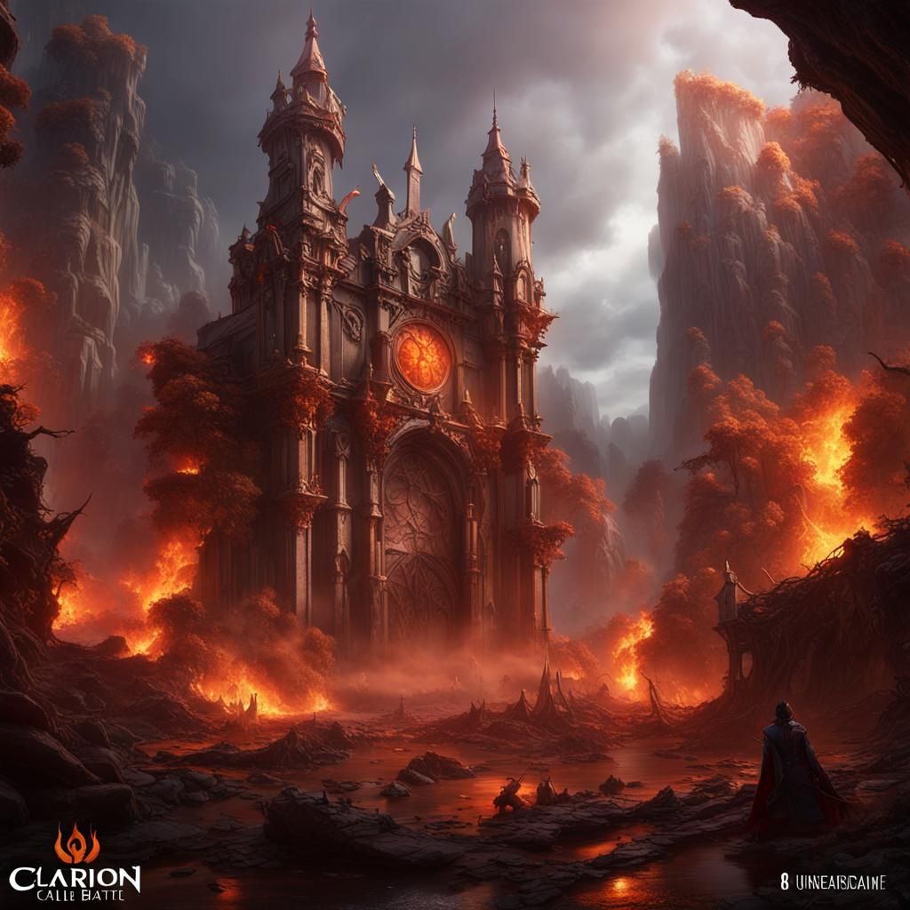 Epic Battle Scene in Detailed Matte Painting