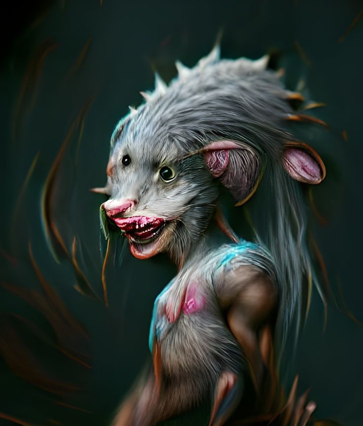 Terrifying Wererat Monster Art Inspired by Ikoria