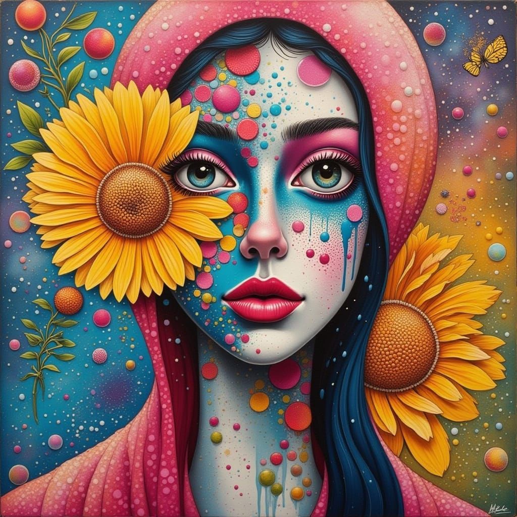 Supercalifragilisticexpialidocious: A Vibrant Abstract Compo...