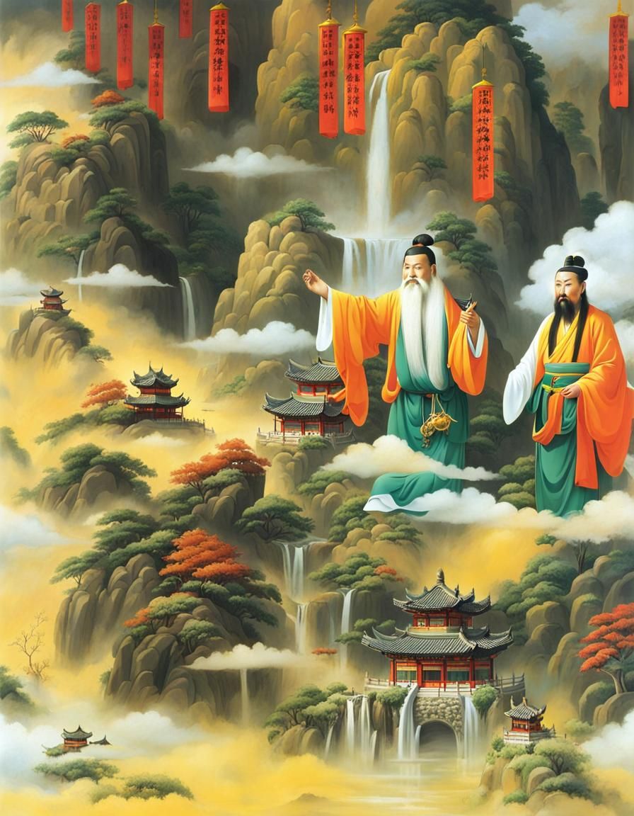 Taoist Sages in Chinese Heaven