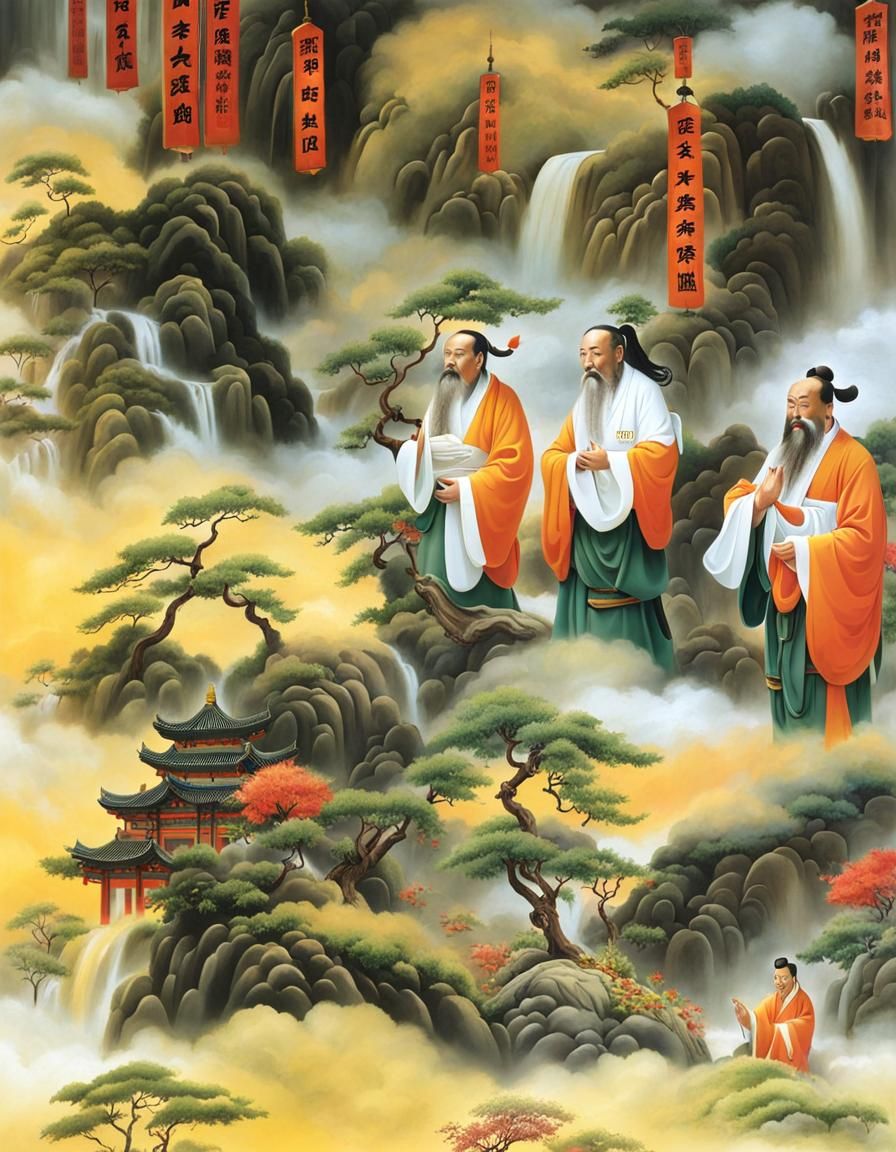 Taoist Sages in Chinese Heaven