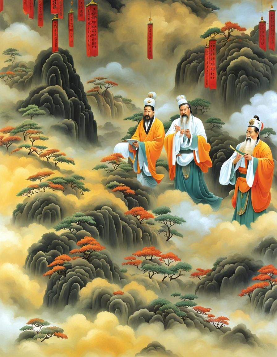 Taoist Sages in Chinese Heaven