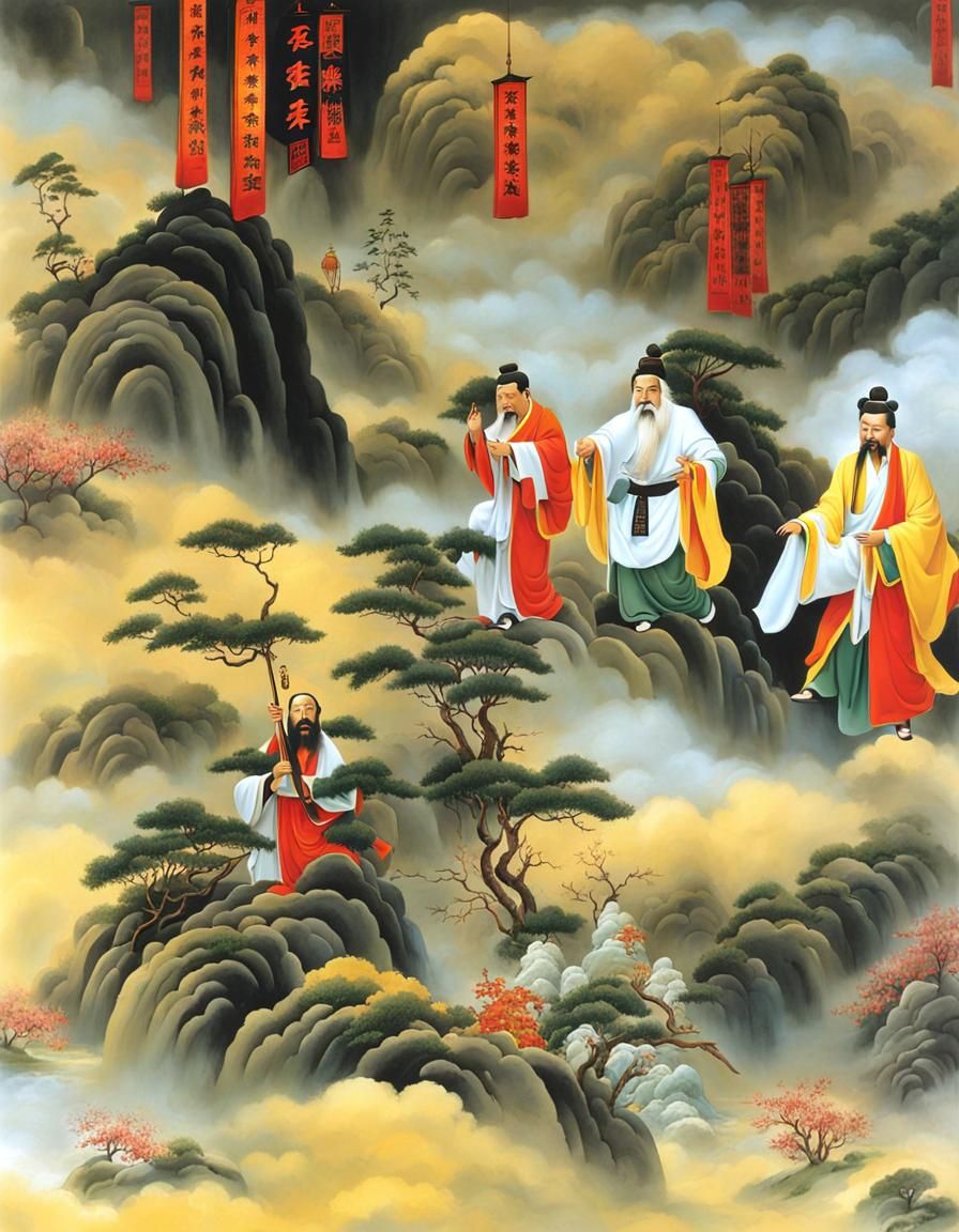 Taoist Sages in Chinese Heaven