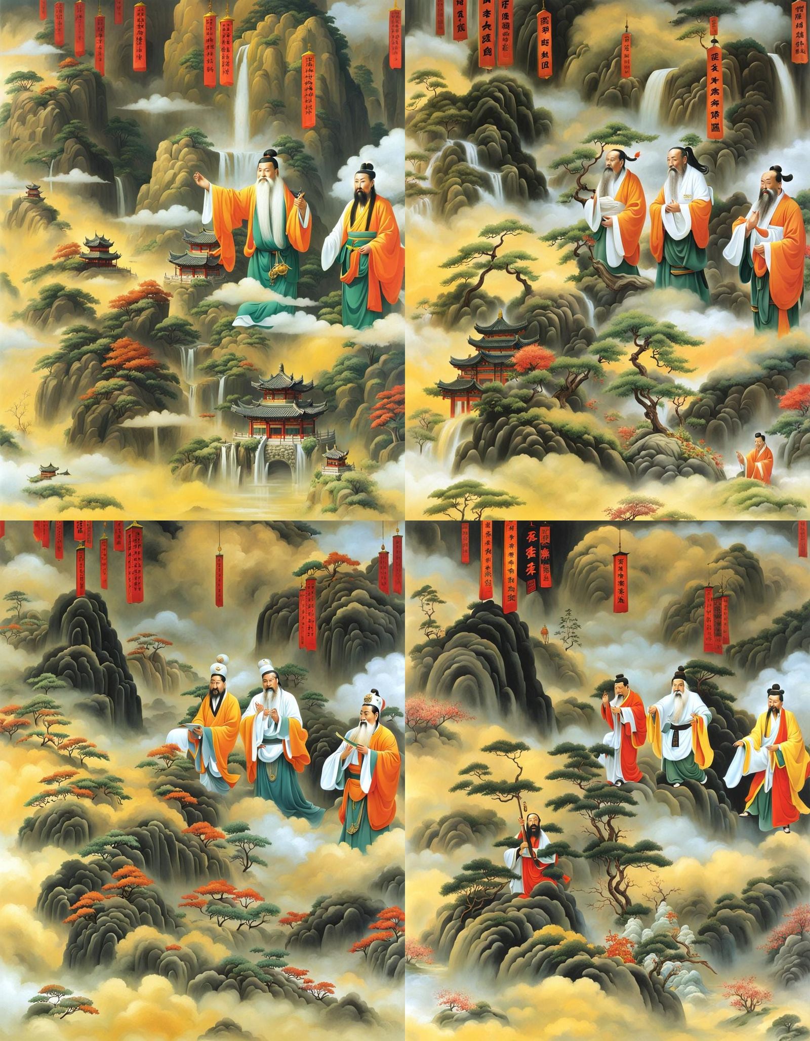 Taoist Sages in Chinese Heaven