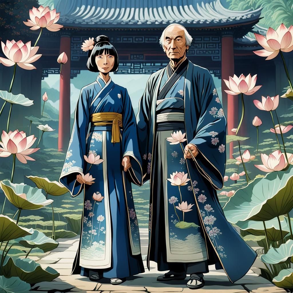 Doctor Who in Ghibli Style, Lotus Flowers