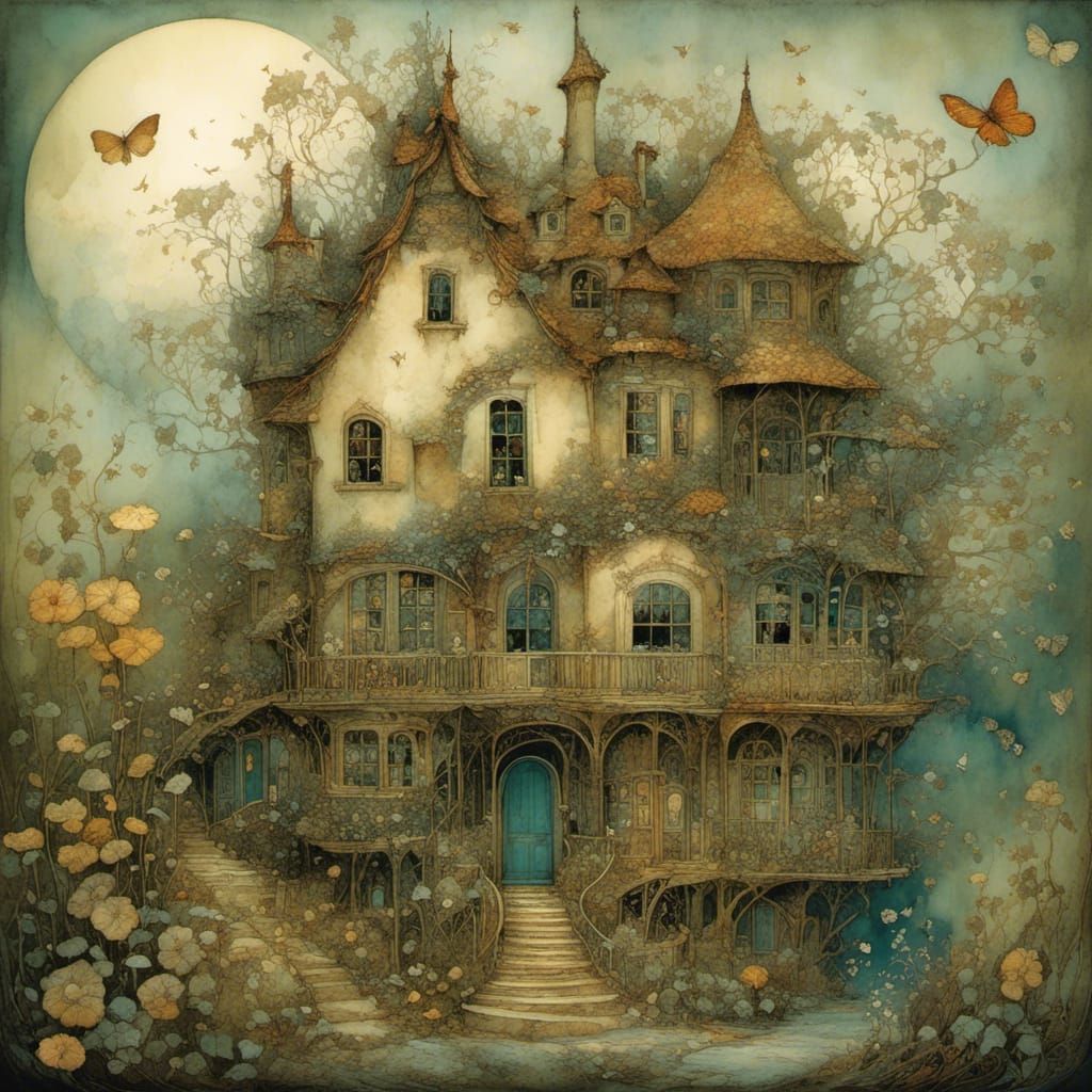 Ethereal, Intricately Detailed Landscape in a Dreamlike Past...