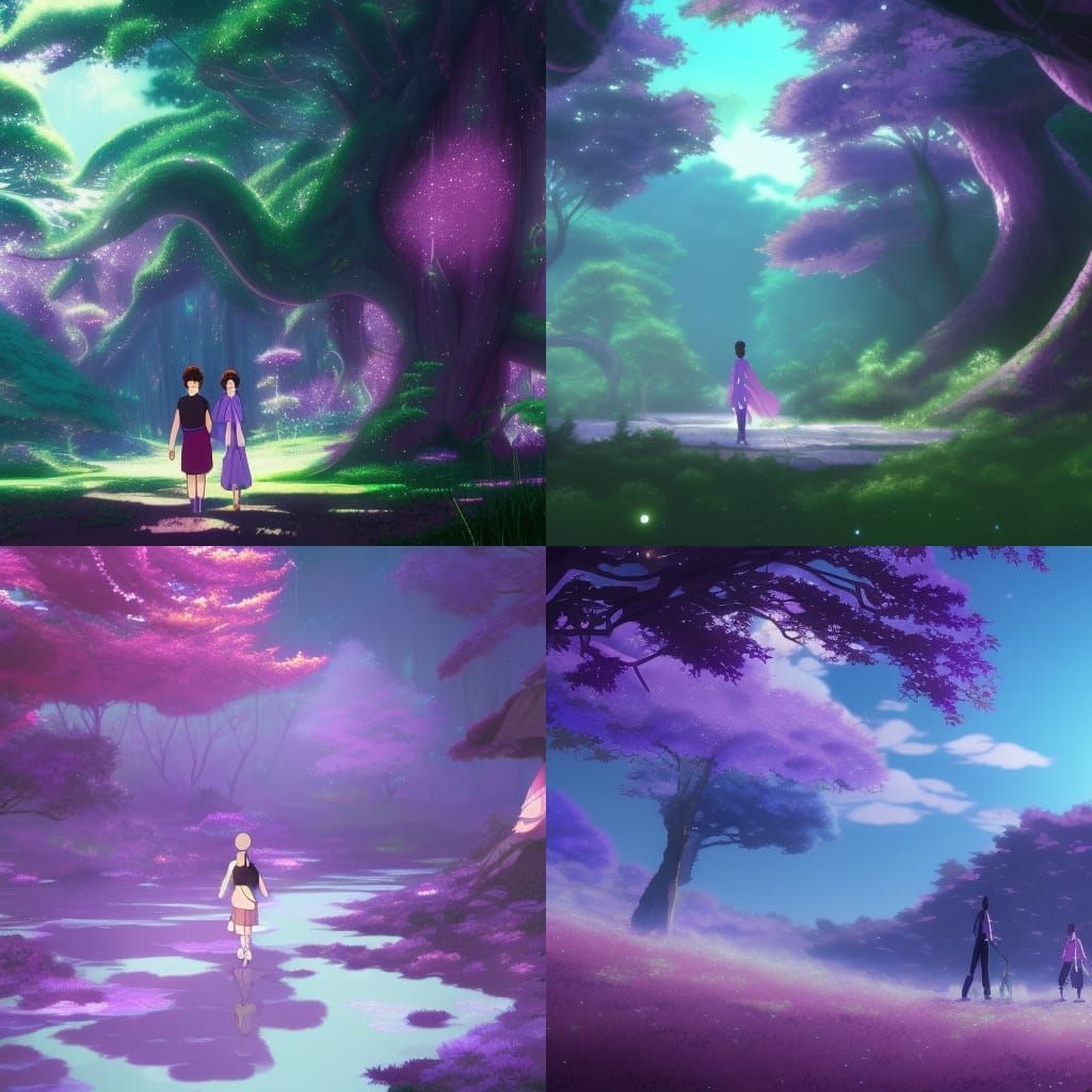 Purple dragon fantasycore glitter forest sparkly magic 80s r...