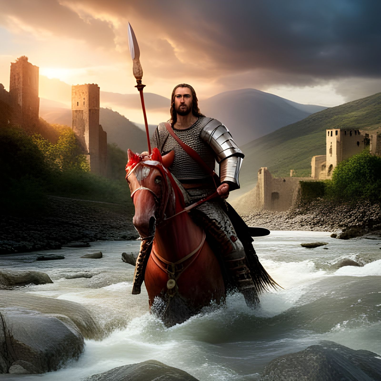 Medieval Serbian Warrior's Retreat: Fantasy Concept Art