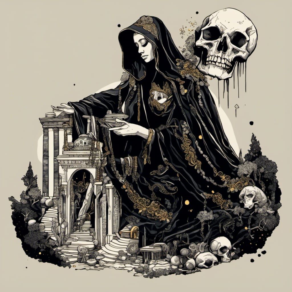 Beyonce as High Priestess Tarot Card