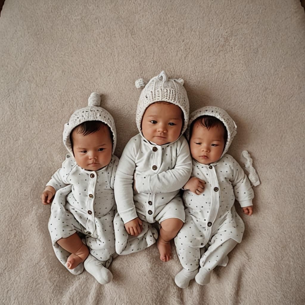 Identical Sibling Portrait: Brother and Sister