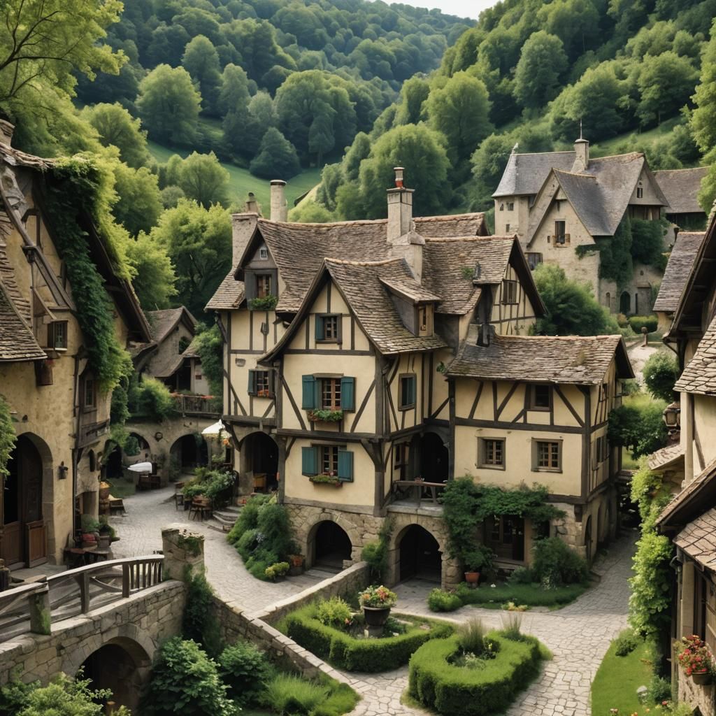Charming French Inn on a Dark Fantasy Route