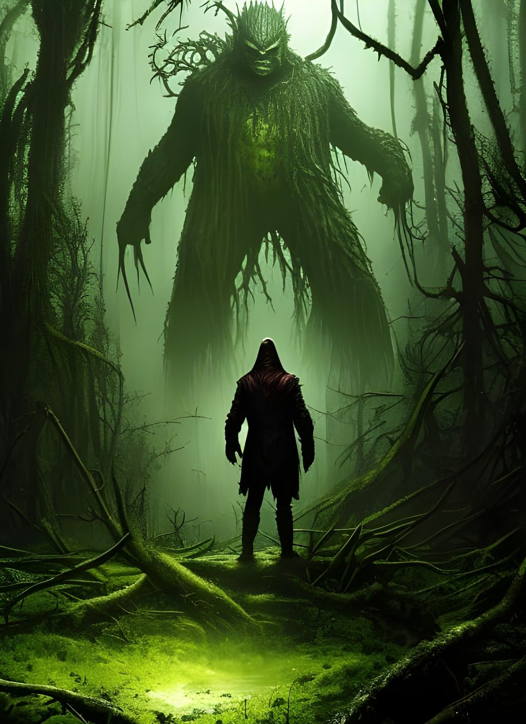 Swamp Thing Emerges: Comic Book Art in 8K