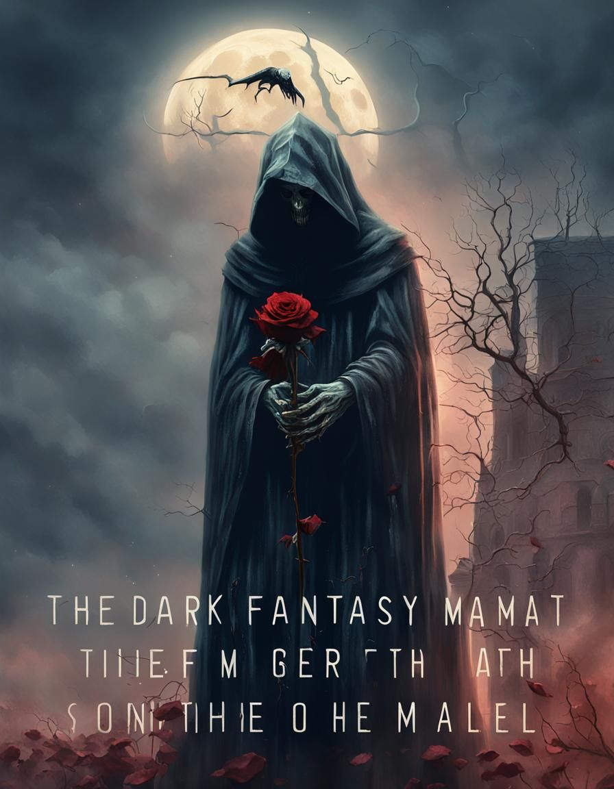 Ethereal Grim Reaper with Withered Rose