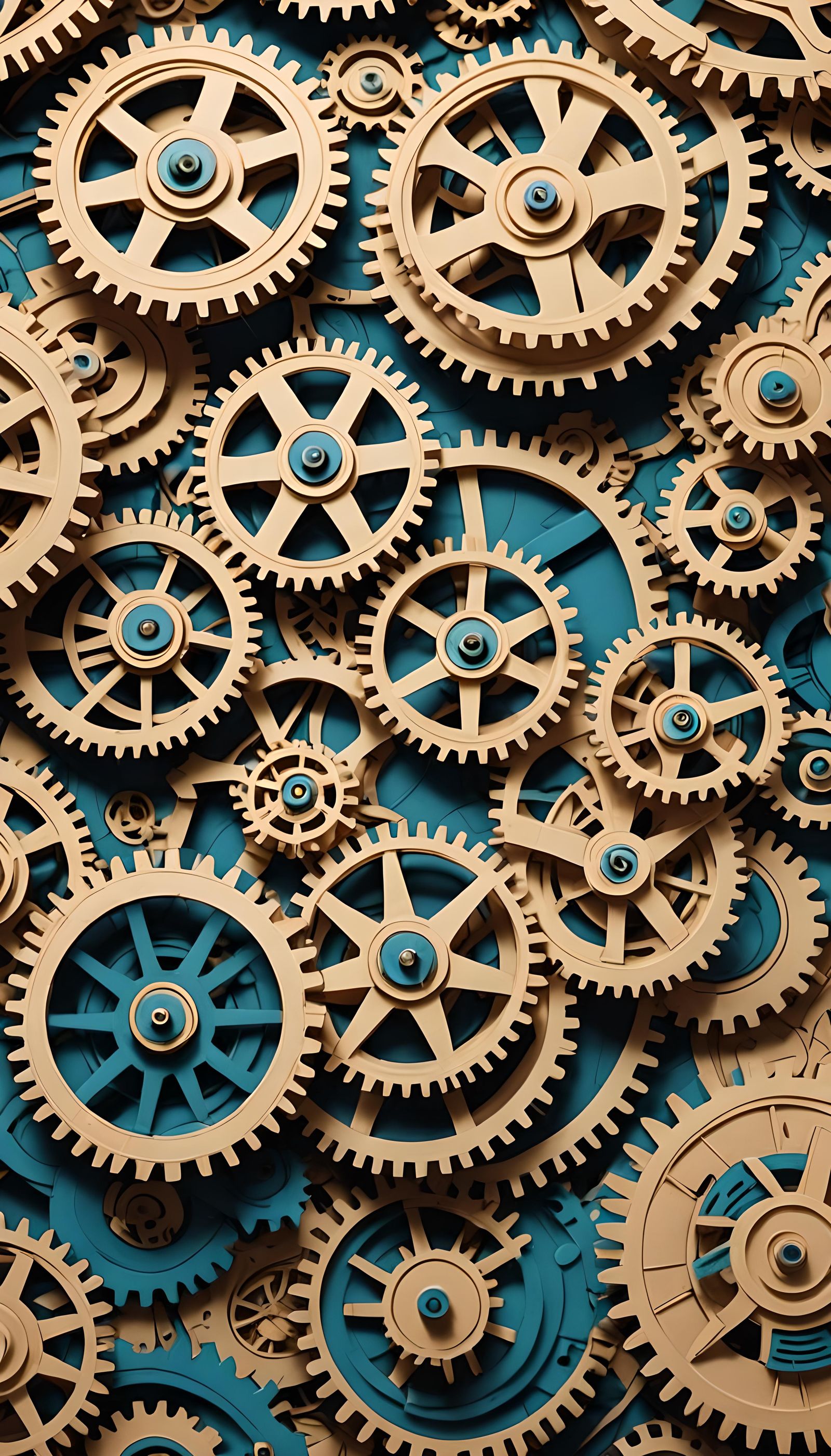 Origami Gears: Papercraft Mechanical Parts in 8K