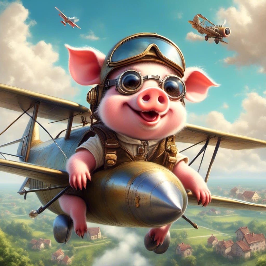 Who said Pigs can't fly ... of course we can!!