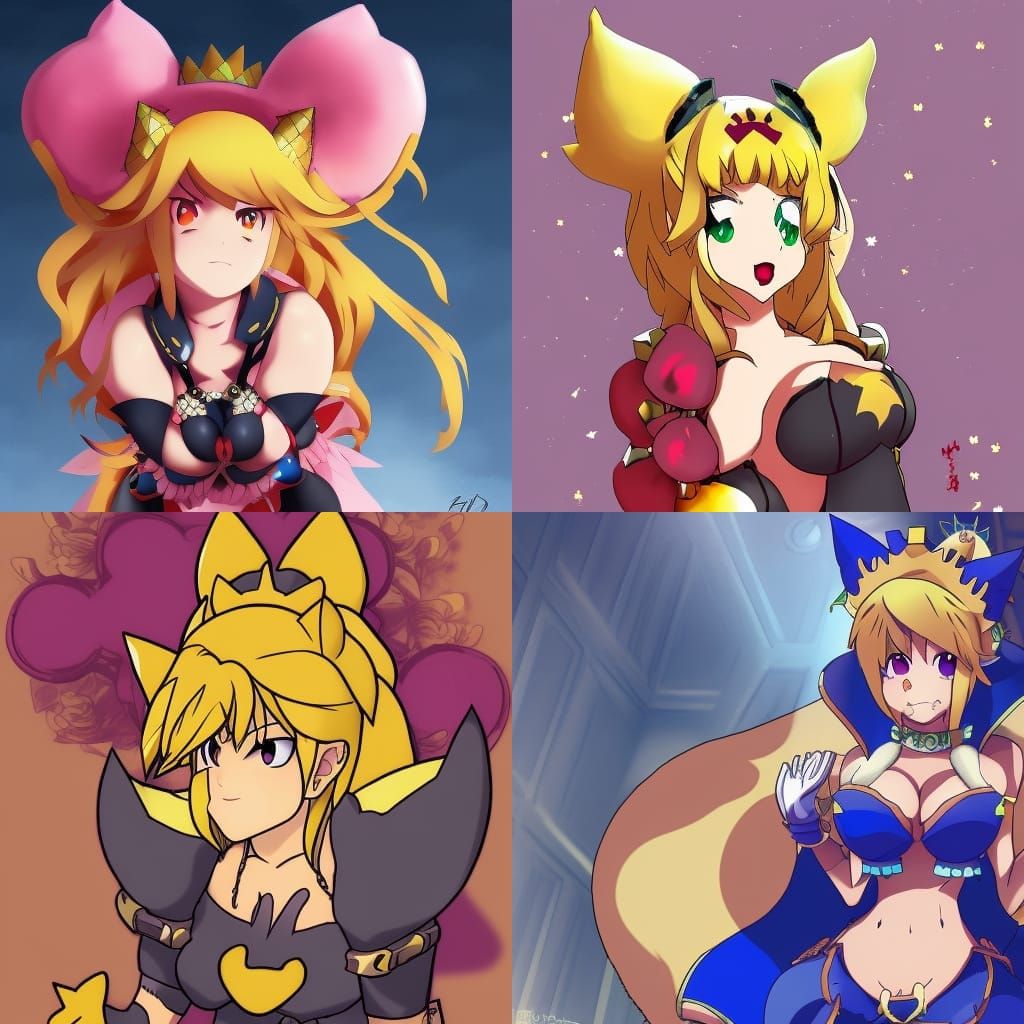 Bowsette Anime Key Visual Art