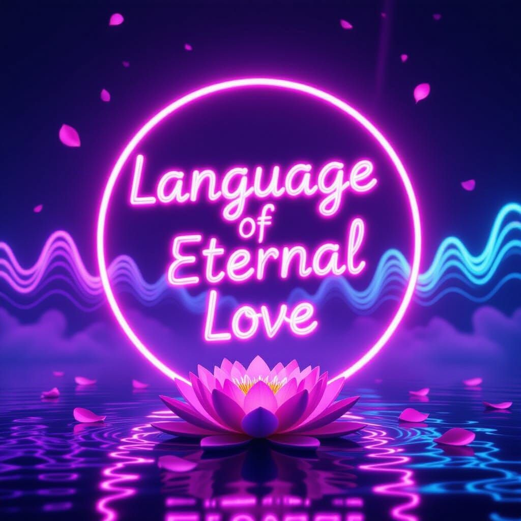 Neon 80s Synth Waves Cover Art in Vaporwave Style