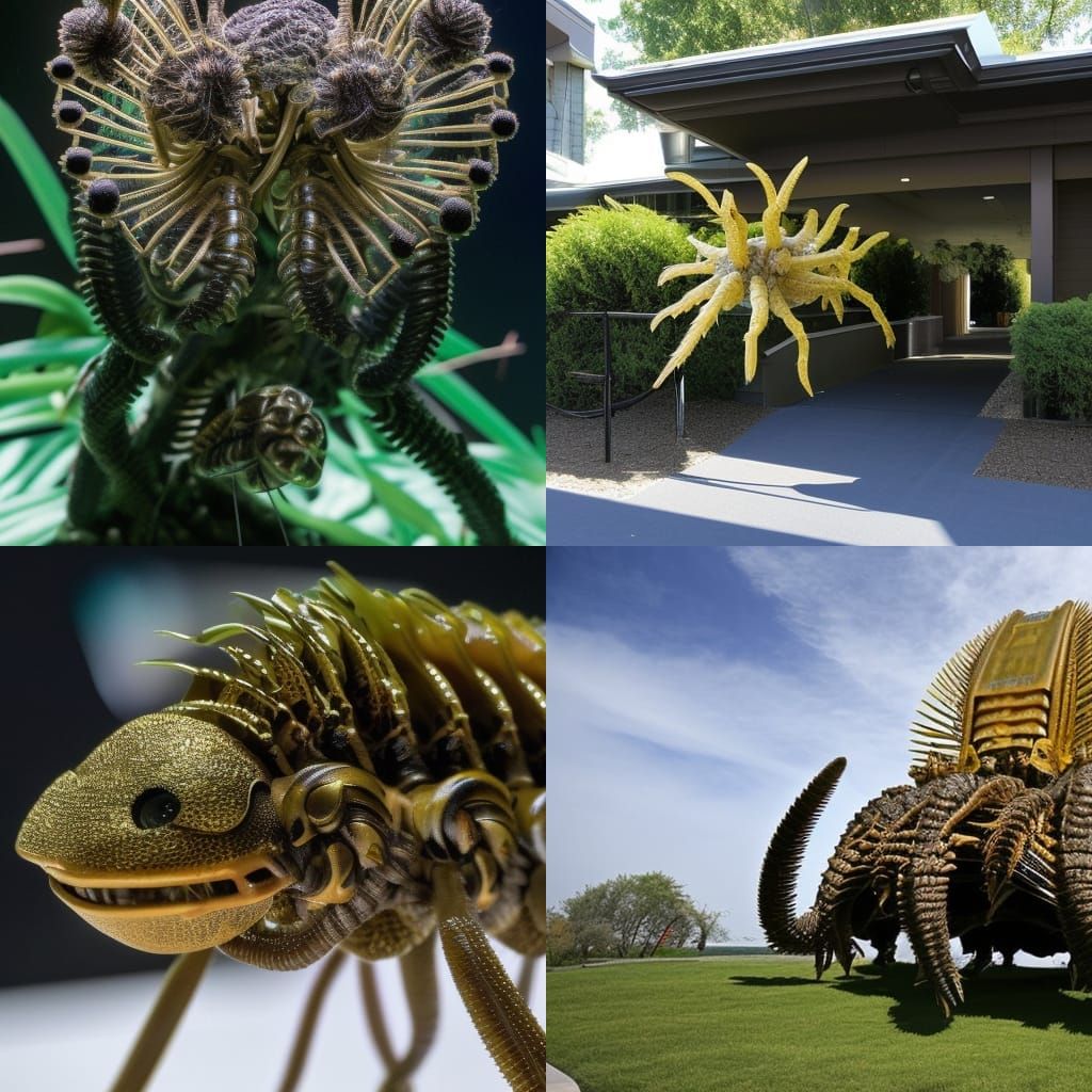 AI Interpretation of a Facehugger