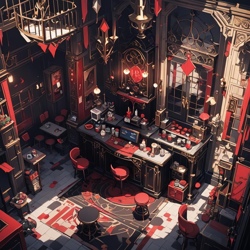 Alastor Hazbin Hotel in Detailed 3D Anime Art