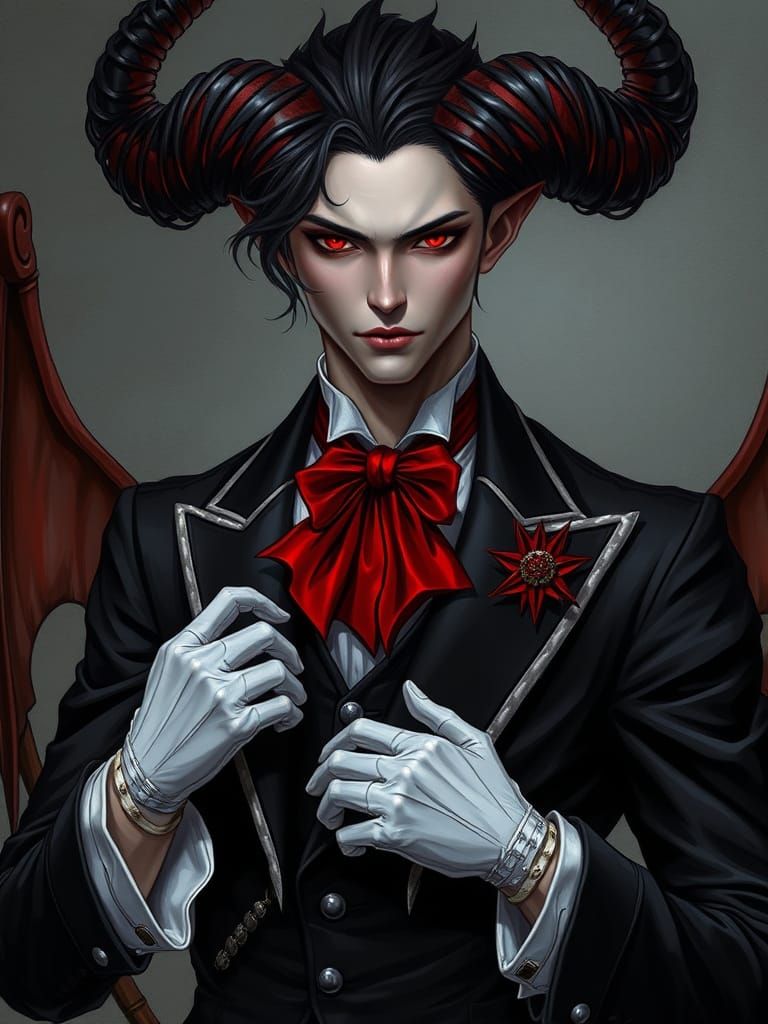 Archdemon Butler in Dark Fantasy Style