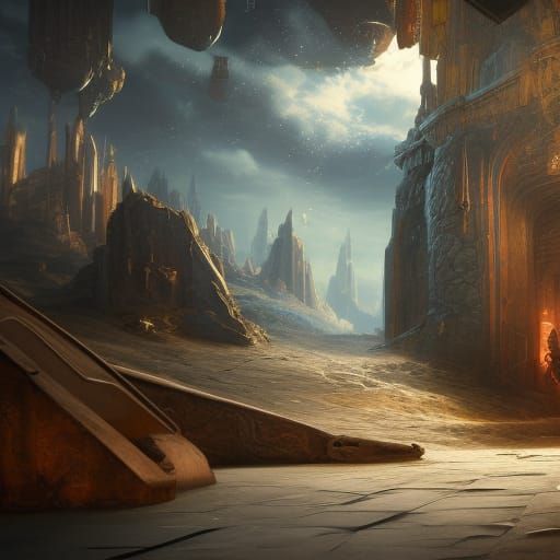 Fantastical Refrigerator Concept Art in 8K