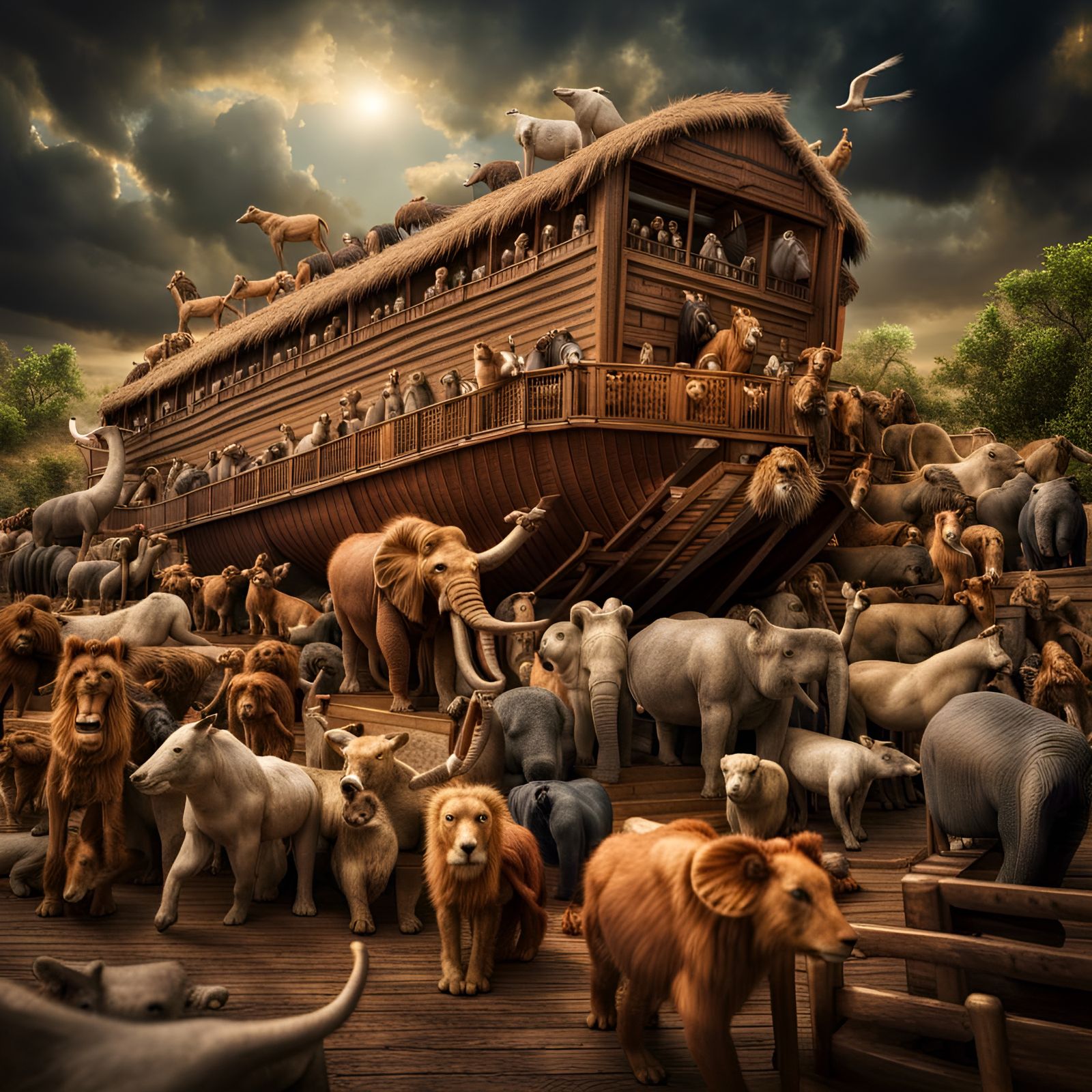 Noah's Ark: A Hyperrealistic Animal Kingdom