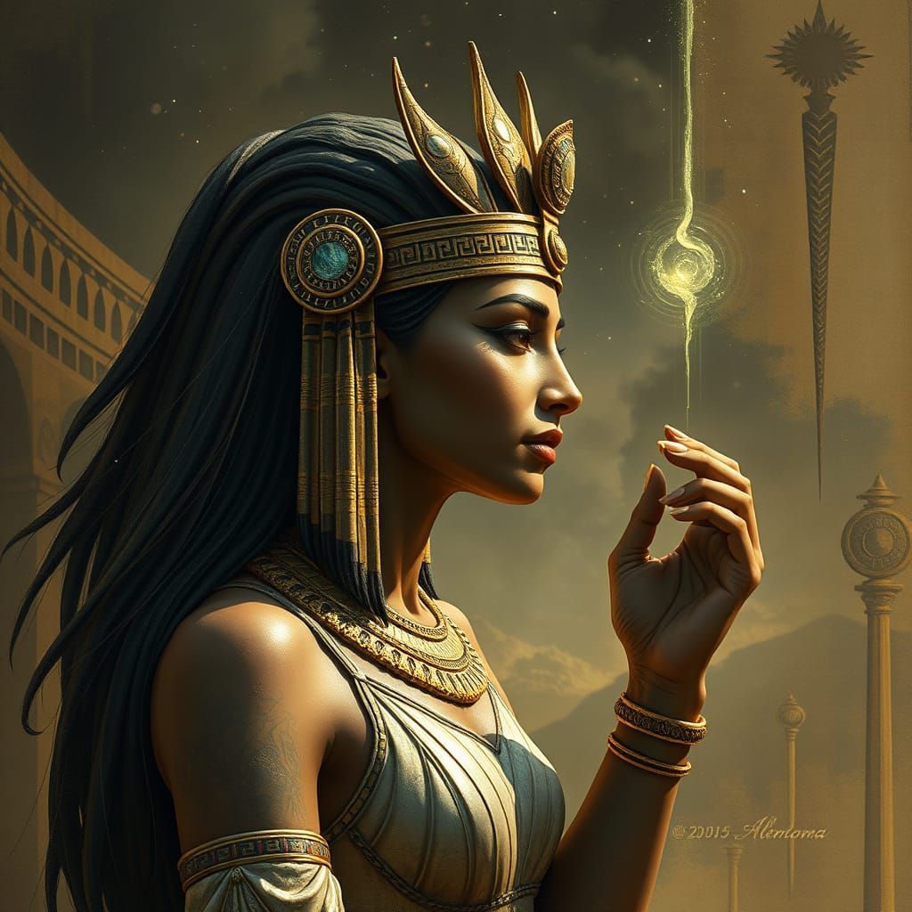 Amunet: Egyptian Goddess of the Hidden in Art
