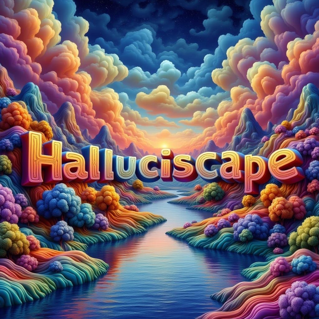 Flux LoRA -Halluciscape-