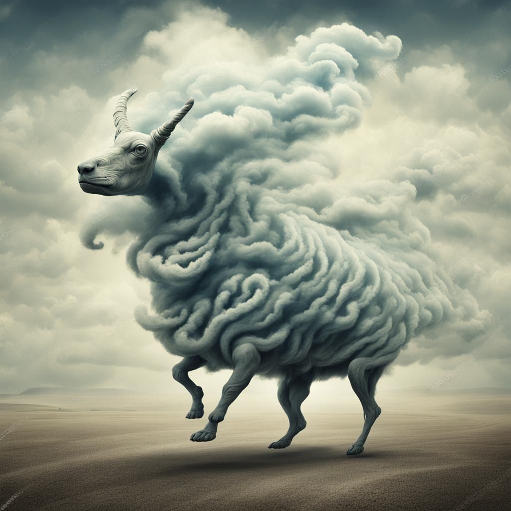 Surreal Creature of Air and Wind