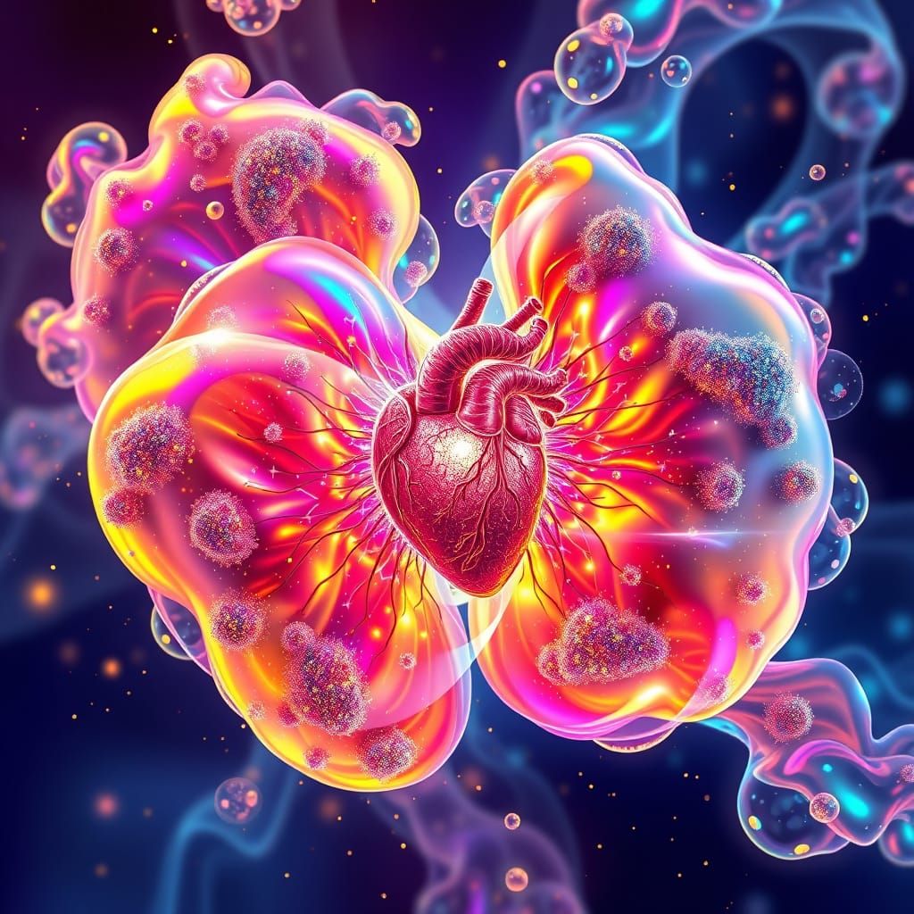 Ethereal Clouds in Cyberpunk Style