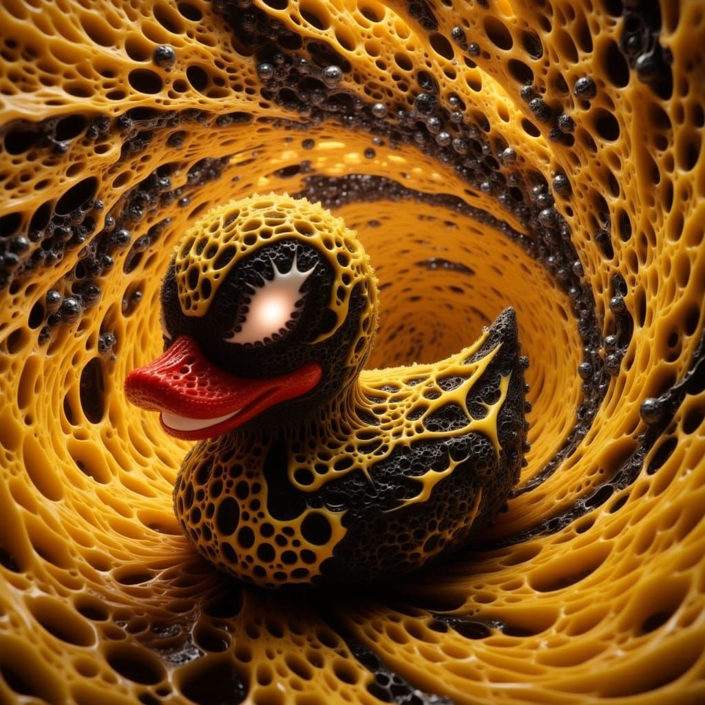 Mesmerizing Tunnel Effect with Warped Elastic Shapes