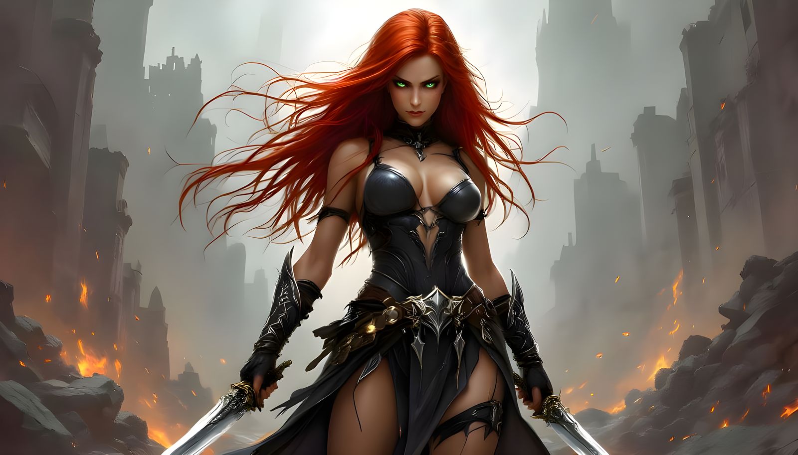 Katarina, the Fierce Assassin in Gothic Style