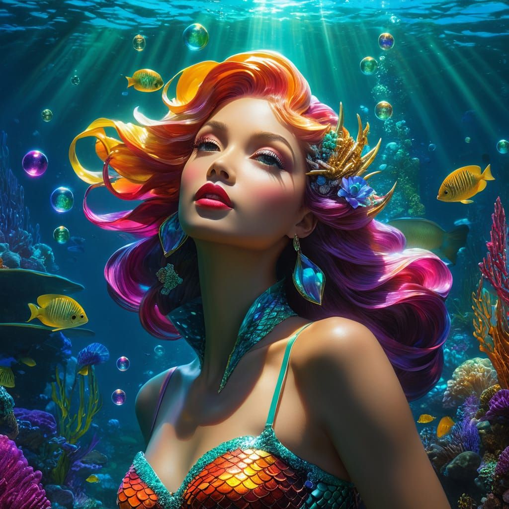 Mermaid woman