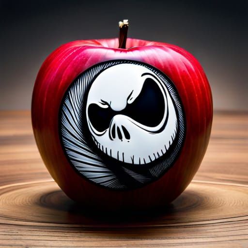 Jack Skellington Poison Apple, Tim Burton Style