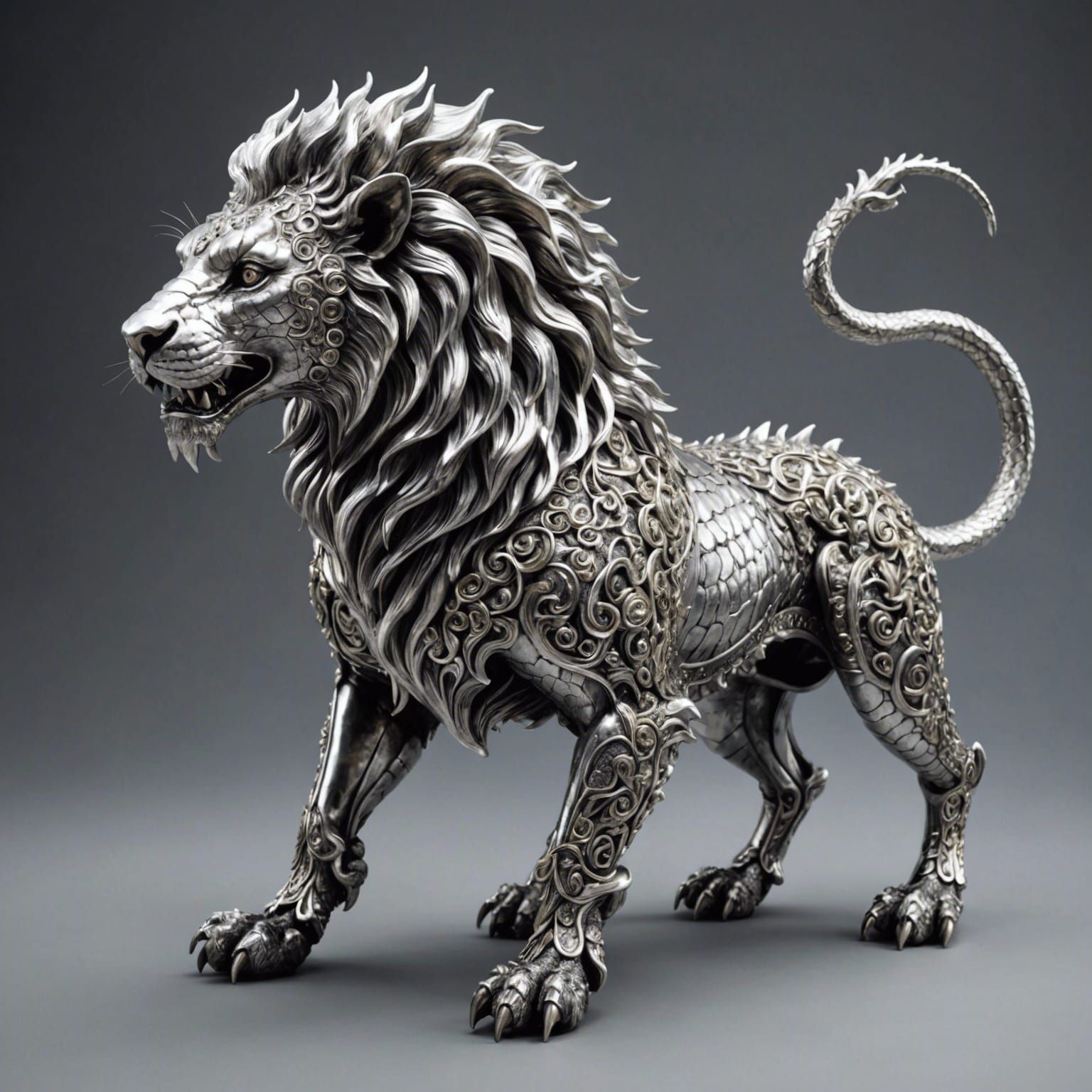 Silver Chimera: A Magnificent Mythical Creature