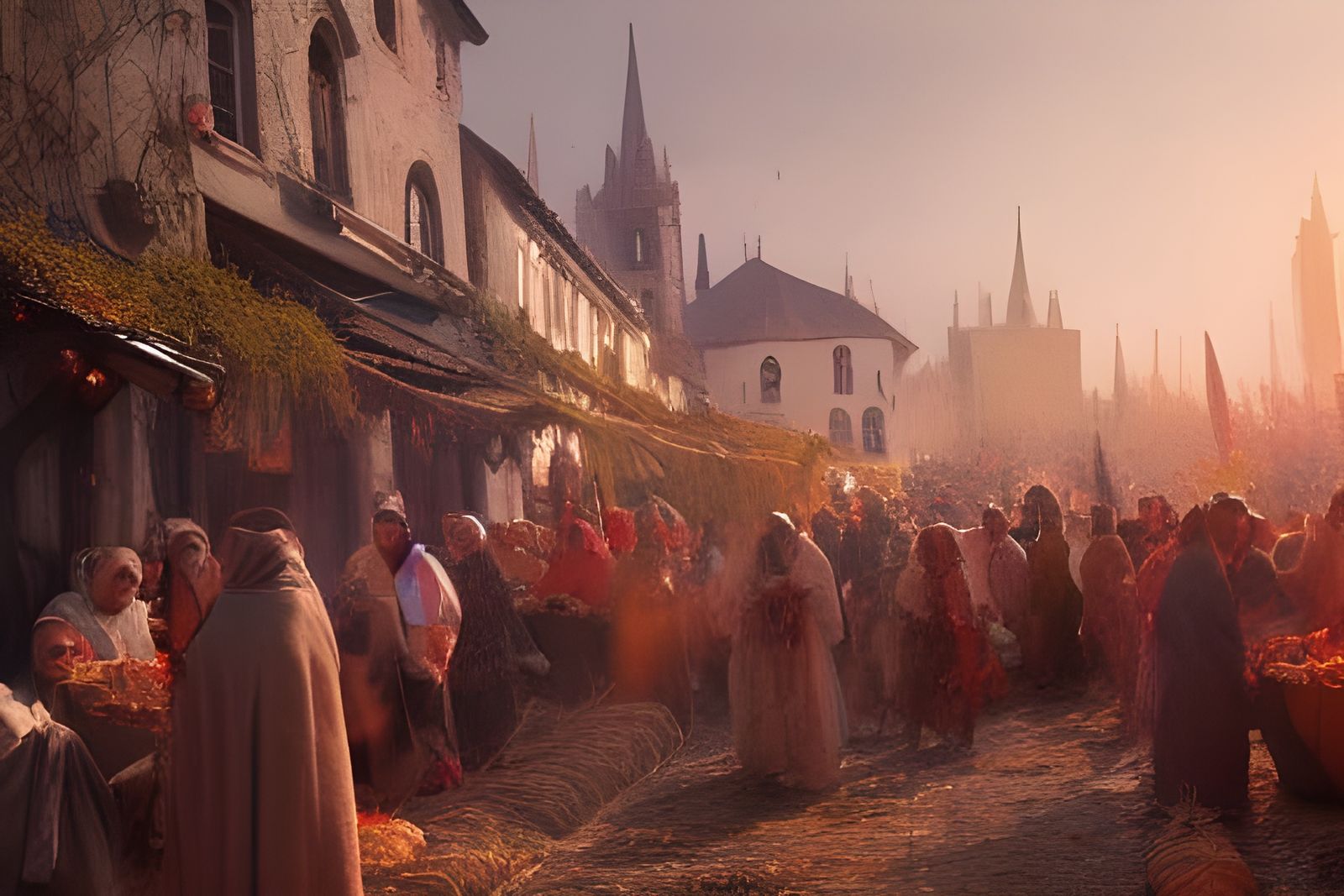 12th Century Fall Harvest Festival by Wadim Kashin