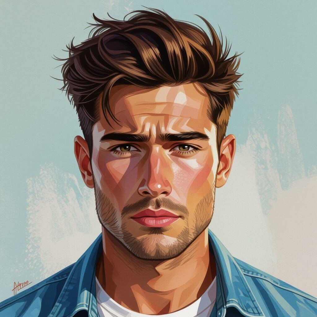 Hyperrealistic Portrait with Dramatic Lighting