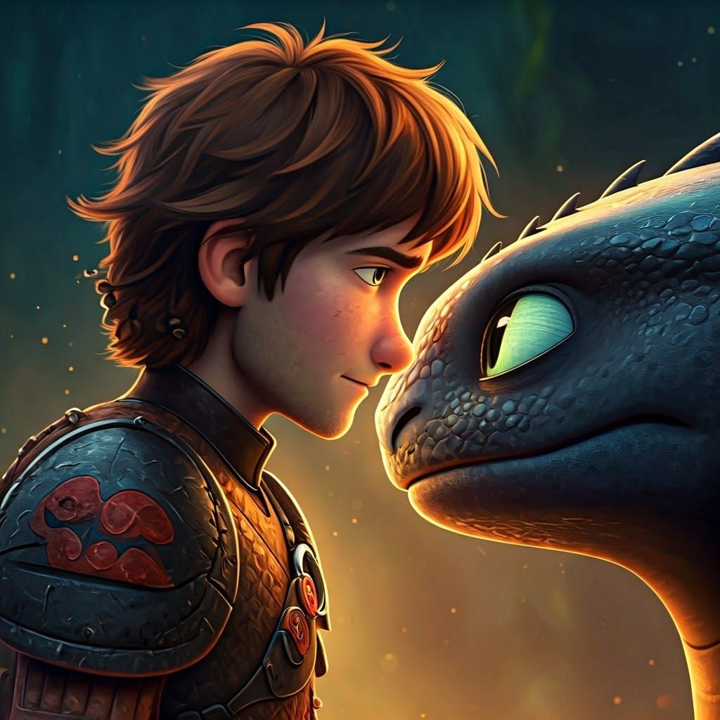 Hiccup and Toothless Share a Secret Moment in Mystical Berk
