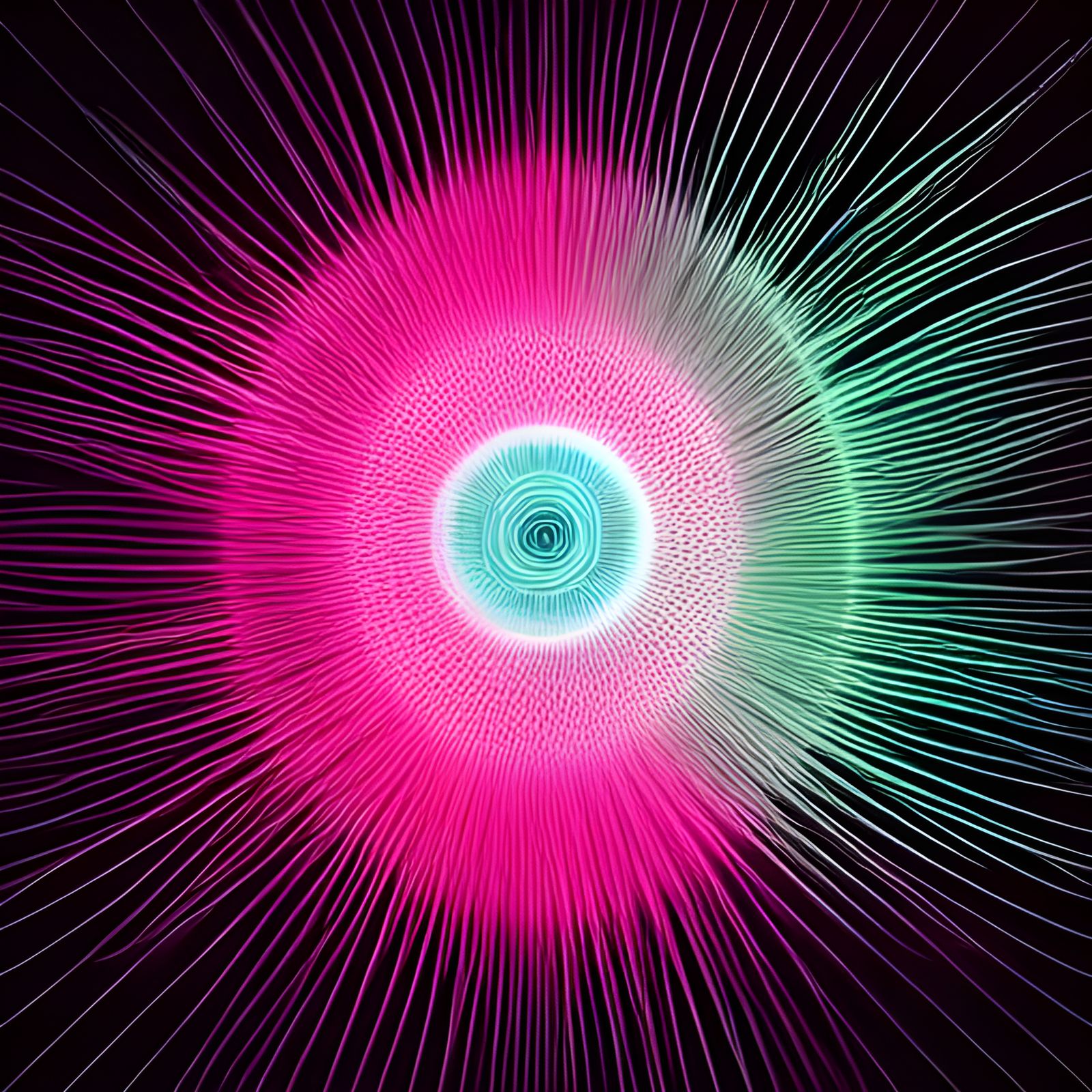 Celestial Abstract: Colorful Nodes in 3D Undulation