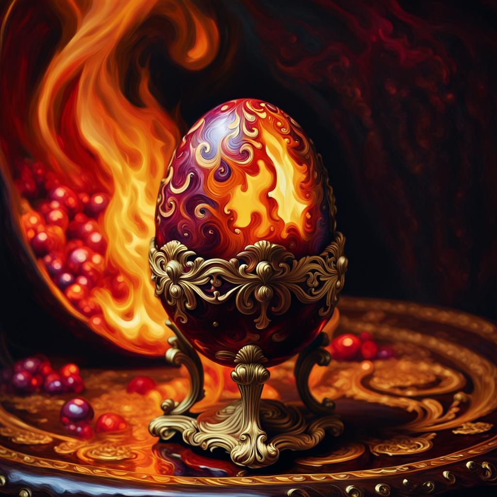 Fauvist Faberge Egg with Burning Jalapeno Chocolate