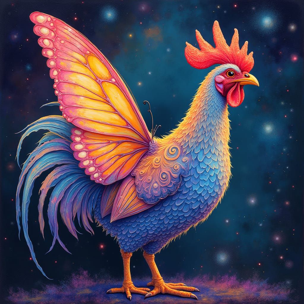 chicken with butterfly wings