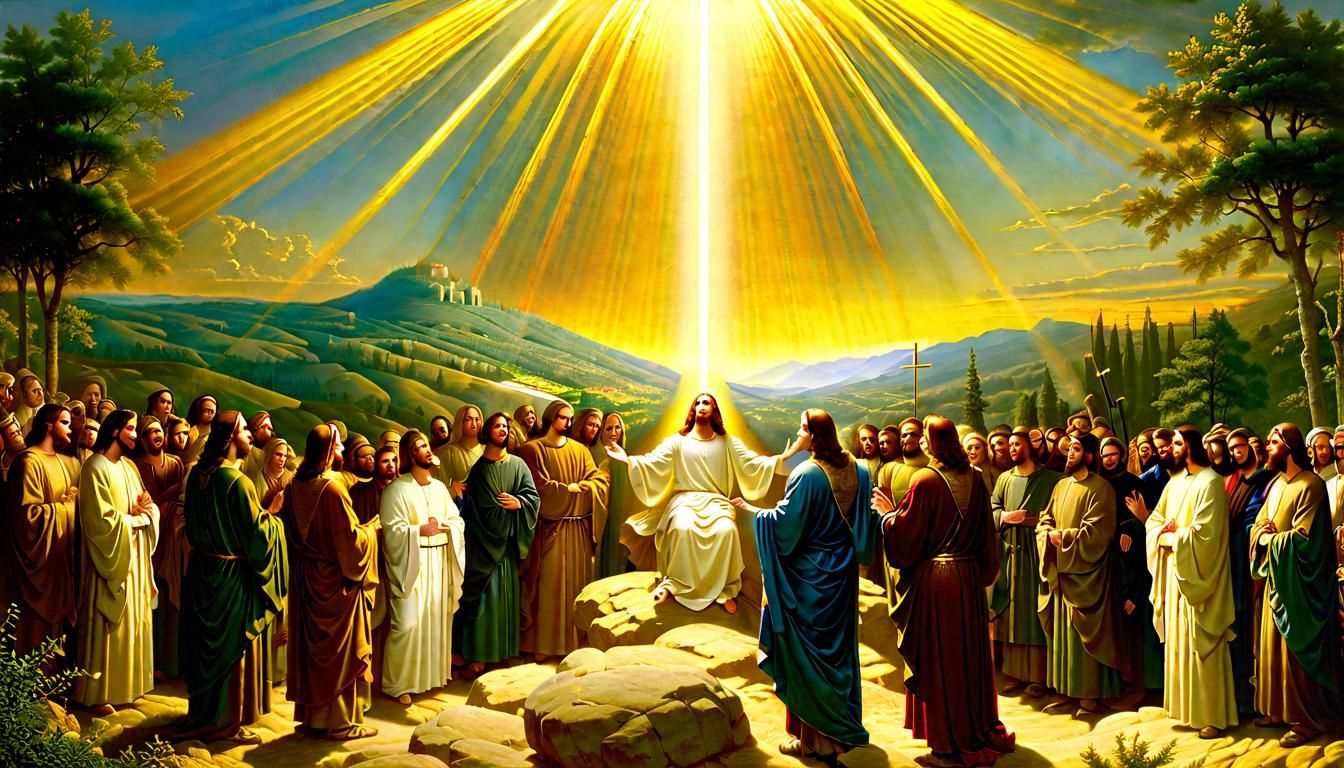 Christ's Transfiguration on Mount Tabor: Digital Art