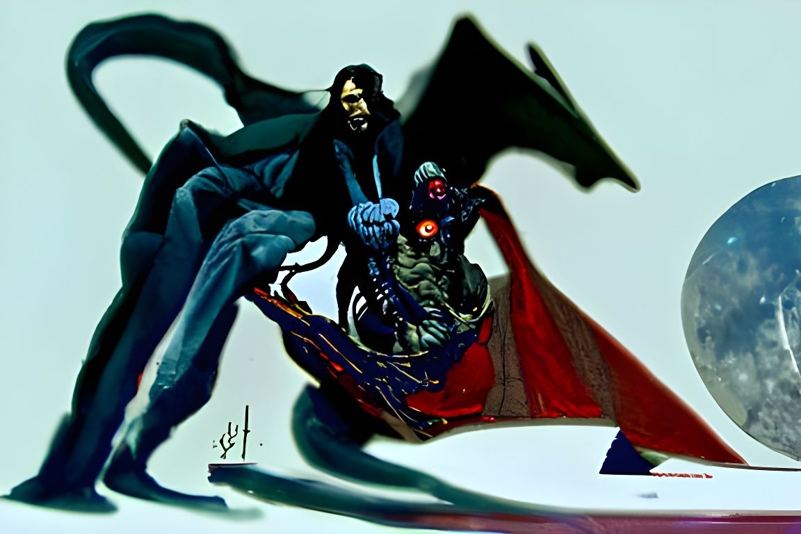 Morbius Rides a Mobius Strip in Steampunk Style