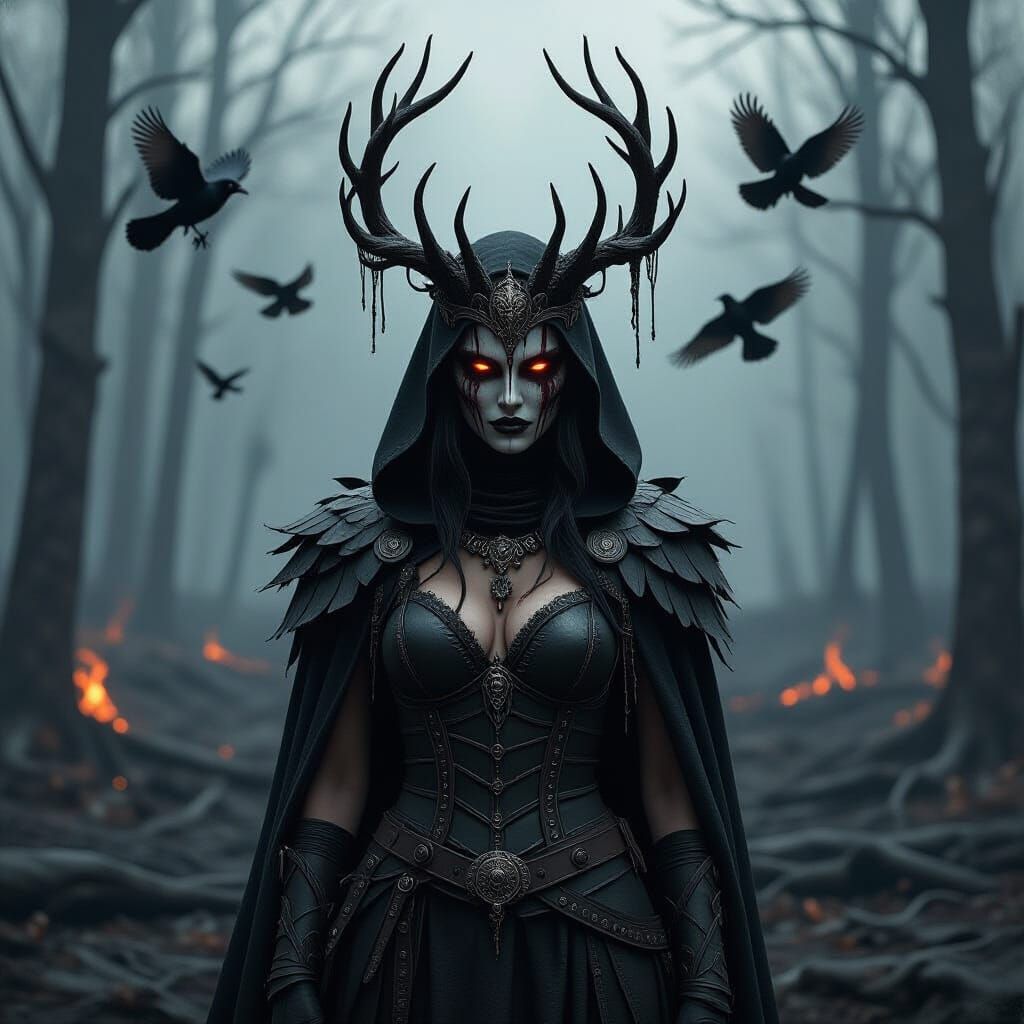 Horned Queen of Scorched Forest: Hyperreal Horror