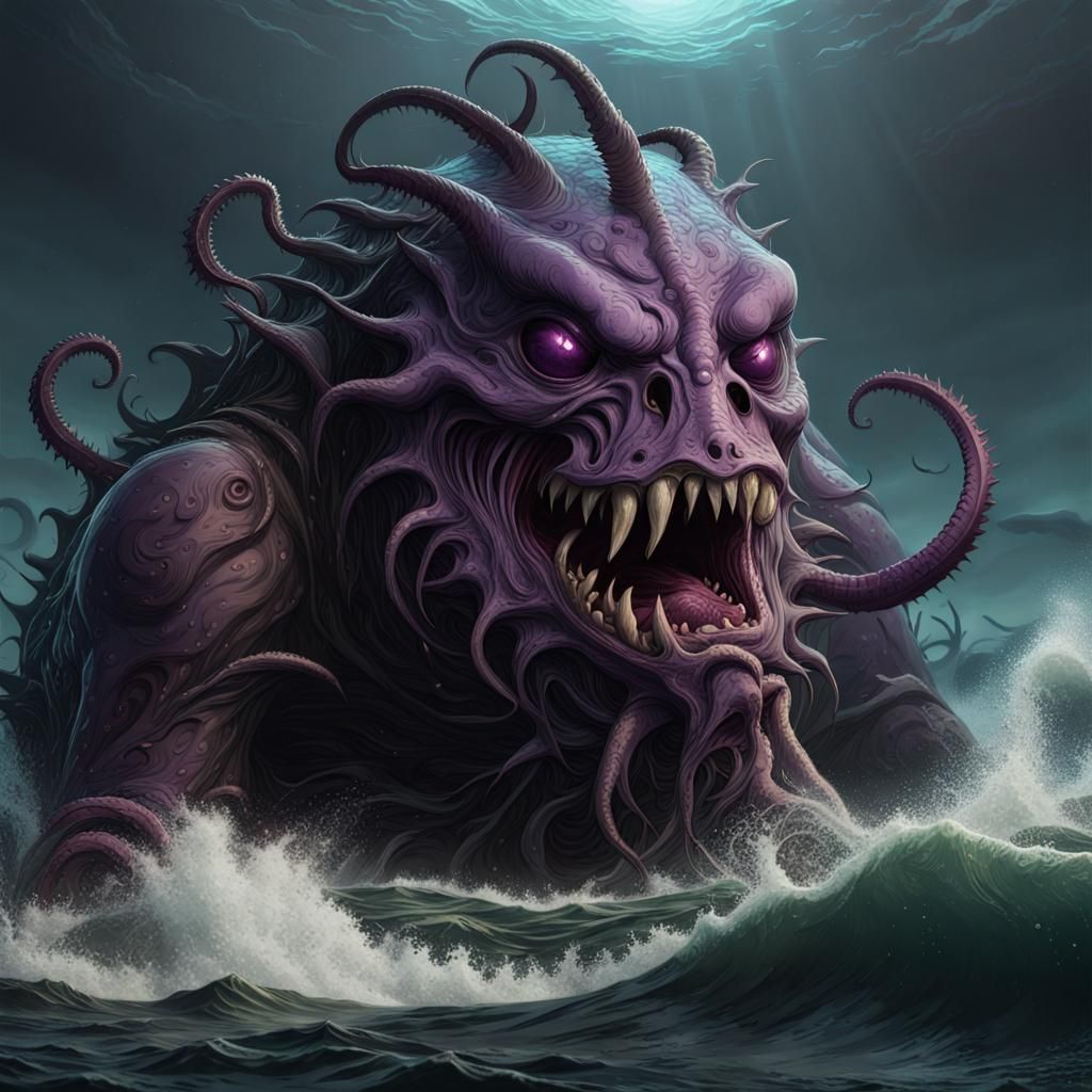 Lovecraftian Deep One Emerges from the Black Sea