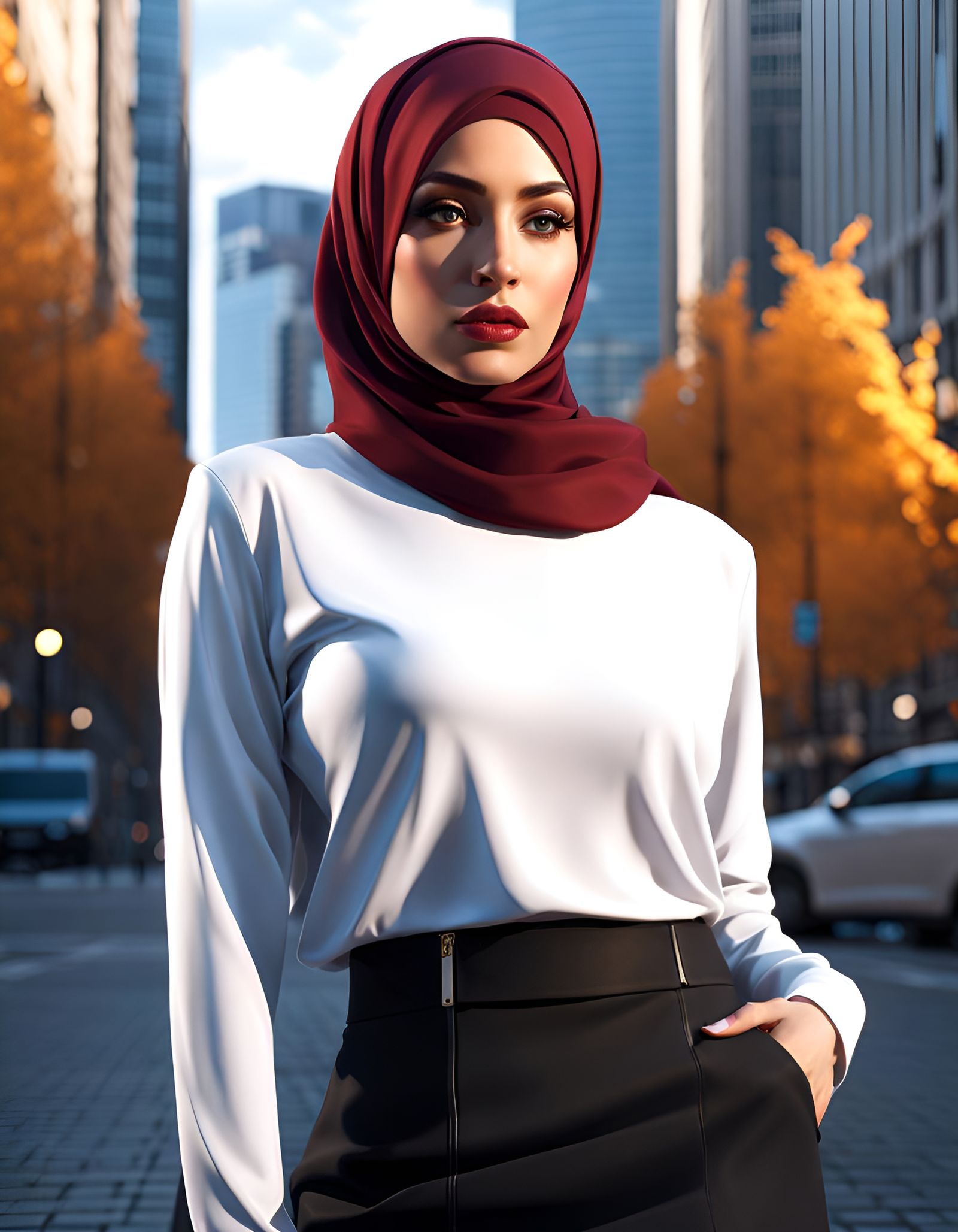 Surreal Urban Portrait of a Modern German Woman